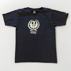 Vintage Obey Black Graphic T-Shirt